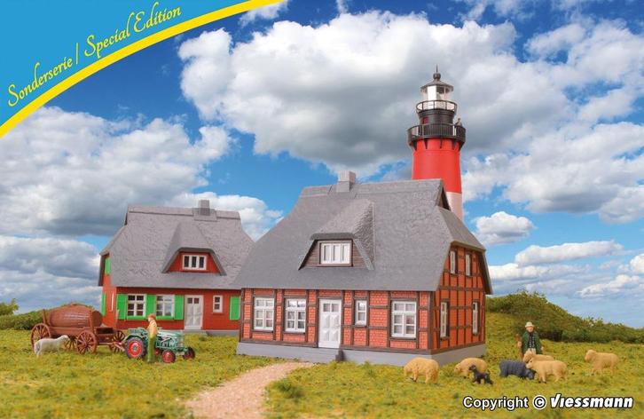 Kibri 12506 Huis met rieten dak „Heike“ bouwpakket., Hobby en Vrije tijd, Modeltreinen | H0, Nieuw, Brug, Tunnel of Gebouw, Overige merken