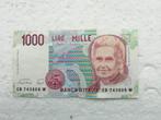 Bankbiljet Italië 1000 LIRE, Maria Montessori, Postzegels en Munten, Ophalen of Verzenden, Italië, Los biljet