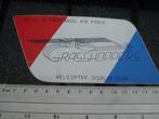 sticker royal netherlands air force grasshoppers heli, Verzamelen, Verzenden, Zo goed als nieuw, Bedrijf of Vereniging