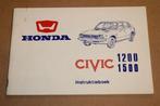 Honda Civic 1200 / 1500 - Instruktieboek - 1977, Ophalen of Verzenden