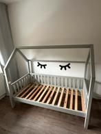 Huisjesbed peuterbed 150x70 grijs, Ophalen, 85 tot 100 cm, Zo goed als nieuw, Matras