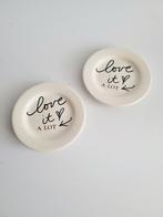 Izgs Riviera Maison set van 2 x theetip klein schaaltje, Ophalen of Verzenden, Overige stijlen, Glas, Schaal of Schalen