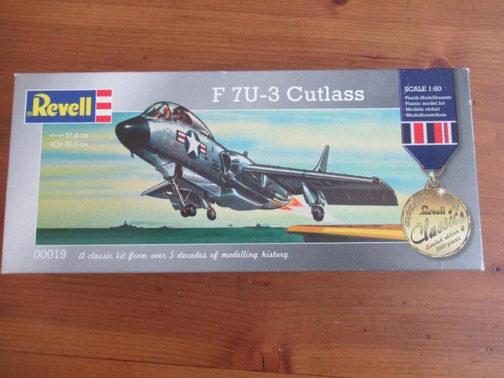 F7U-3 Cutlass (Revell 1/60), Hobby en Vrije tijd, Modelbouw | Vliegtuigen en Helikopters, Nieuw, Vliegtuig, Groter dan 1:72, Revell