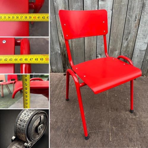 POLLY Double in RED stoel, Tuin en Terras, Tuinstoelen, Nieuw, Metaal, Stapelbaar, Ophalen of Verzenden
