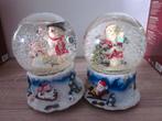 Twee sneeuwbollen – speeldoosjes voor Kerst, Diversen, Kerst, Ophalen of Verzenden, Zo goed als nieuw
