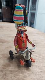 Blikken speelgoed oud propeller speelgoed figuur eend, Antiek en Kunst, Ophalen of Verzenden