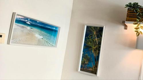 Set Australische Peter Lik prints in witte lijsten 72x32cm, Huis en Inrichting, Woonaccessoires | Lijsten, Zo goed als nieuw, 50 tot 75 cm