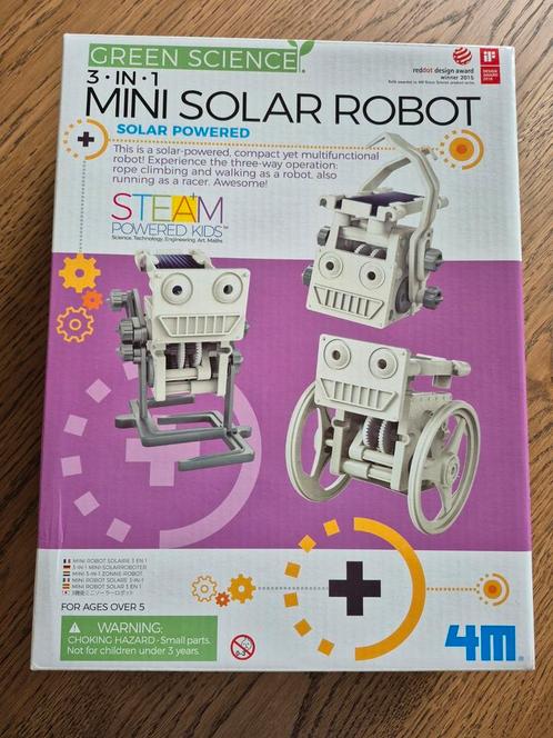 Eco engineering mini solar robot 3in1 NIEUW, Kinderen en Baby's, Speelgoed | Educatief en Creatief, Zo goed als nieuw, Bouwen