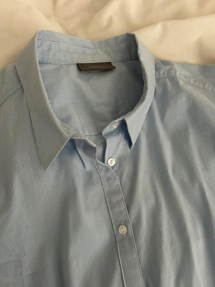 Blouse blauw wit streep stretch 42 L XL nieuw, Kleding | Dames, Blouses en Tunieken, Zo goed als nieuw, Maat 42/44 (L), Blauw