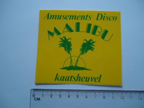 sticker oud Kaatsheuvel Malibu disco retro, Verzamelen, Stickers, Zo goed als nieuw, Overige typen, Verzenden