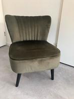 Zwolle Zuid: leuk stoeltje! Groene Fauteuil in Nette Staat, Huis en Inrichting, Fauteuils, Ophalen, Minder dan 75 cm, Zo goed als nieuw