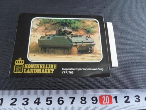 sticker leger landmacht zwart YPR 765 gepantserd personeelsv, Verzamelen, Stickers, Zo goed als nieuw, Bedrijf of Vereniging, Ophalen