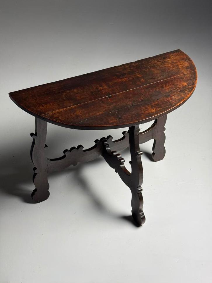 Set van 2 Italiaanse Demi Lune Tafels, Antiek en Kunst, Antiek | Meubels | Tafels, Ophalen of Verzenden
