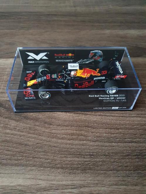 Max verstappen RB16B winnaar Mexico 2021 schaal 1/43, Verzamelen, Automerken, Motoren en Formule 1, Nieuw, Formule 1, Verzenden