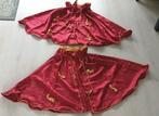 Prins carnaval cape voor Kinderen rood goud one size, Ophalen of Verzenden, Zo goed als nieuw, Jongen of Meisje