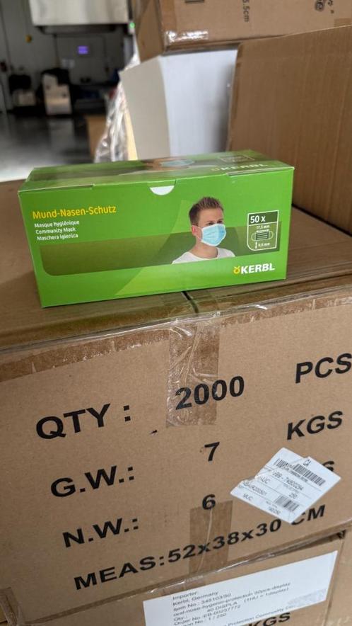 Partij mondkapjes – ca 16.000 stuks – NIEUW in doos, Diversen, Verpleegmiddelen, Nieuw, Ophalen