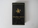 Oud zwart sigaretten blikje van John Player Special., Verzamelen, Rookartikelen, Aanstekers en Luciferdoosjes, Ophalen of Verzenden