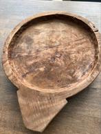Houten schaal 20,00, Huis en Inrichting, Woonaccessoires | Dienbladen, Ophalen, Zo goed als nieuw, Rond, Hout