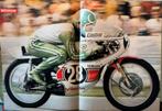 Poster 1974 Bruno Kneubühler op Yamaha 125cc TT Assen, Verzamelen, Verzenden, Zo goed als nieuw, Motoren