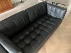 Lederen Bruhl bank 2,5 zits zwart, Huis en Inrichting, Banken | Bankstellen, Ophalen, 150 tot 200 cm, Tweepersoons, Zo goed als nieuw