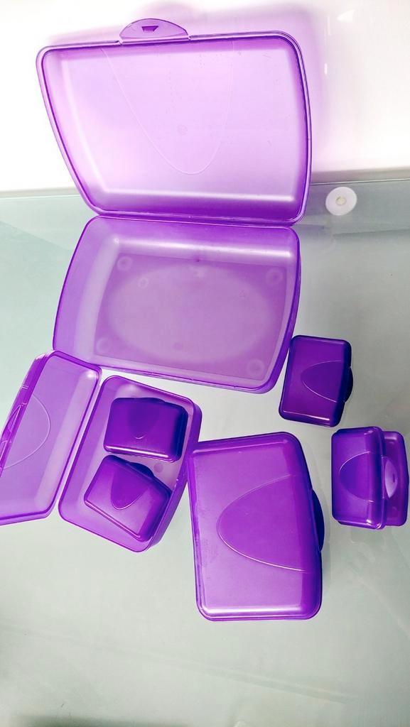 Vershouddozen 7-delig nieuw, Huis en Inrichting, Keuken | Tupperware, Nieuw, Bus of Trommel, Paars, Ophalen of Verzenden