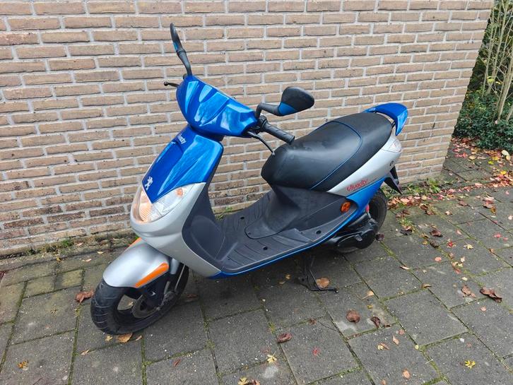 Peugeot Vivacity Sportline 2005 SNOR 1e eigenaar blauw kente, Fietsen en Brommers, Snorfietsen en Snorscooters, Gebruikt, Peugeot