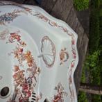 Antieke Engelse wastafel overweldigende bloemenpracht, Antiek en Kunst, Ophalen