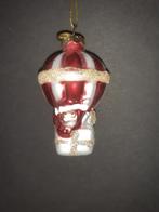 Kerstman in luchtballon kerstornament glas, Diversen, Kerst, Verzenden, Nieuw