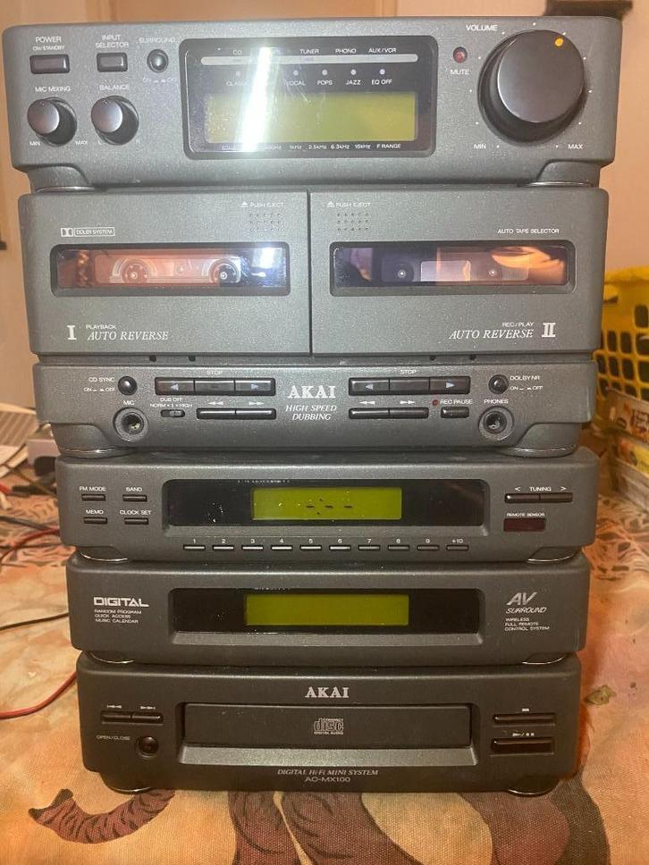 stereoset en microset, Audio, Tv en Foto, Stereo-sets, Gebruikt, Cassettedeck, Cd-speler, Dvd-speler, Tuner of Radio, Speakers