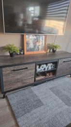 TV Meubel Kuta - Donker Scheepshout, Overige materialen, 150 tot 200 cm, Ophalen of Verzenden, Zo goed als nieuw