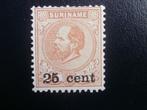 SURINAME 1900; NIEUWE PLAATFOUT NVPHNR 38, Postzegels en Munten, Postzegels | Suriname, Verzenden, Postfris