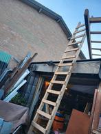 Houten ladder 4,2 m, Doe-het-zelf en Verbouw, Ladders en Trappen, Ophalen of Verzenden, Zo goed als nieuw