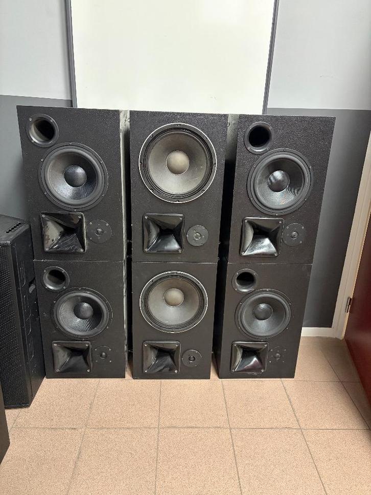 Diverse speakers (onderhoud benodigd), Audio, Tv en Foto, Luidsprekers, Niet werkend, Front, Rear of Stereo speakers, 120 watt of meer