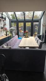 Hoekbank met losse stoelen, Huis en Inrichting, Tafels | Eettafels, Overige materialen, Gebruikt, 150 tot 200 cm, 200 cm of meer