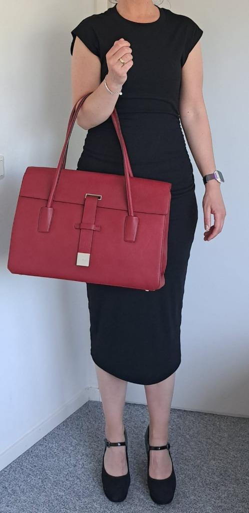 Luxe Rode Leren Bally Tas Zakelijk | Nieuwstaat | Echt Leer, Sieraden, Tassen en Uiterlijk, Tassen | Reistassen en Weekendtassen