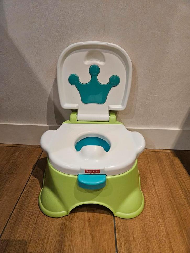Fisher Price oefenpotje met kroon, Kinderen en Baby's, Badjes en Verzorging, Zo goed als nieuw, Overige typen, Overige merken