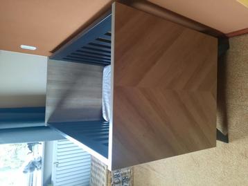 Ledikant mat zwart/hout beschikbaar voor biedingen