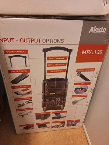 Alecto MPA-130/ party box/ boxen /standaards beschikbaar voor biedingen