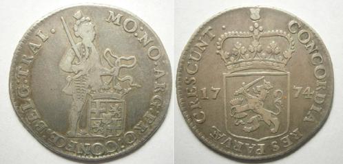 Utrecht ½ Dukaat zilver 1774, Postzegels en Munten, Munten | Nederland, Losse munt, 2½ gulden, Vóór koninkrijk, Zilver, Ophalen of Verzenden