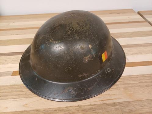 Belgische Mk II Helm, Verzamelen, Militaria | Tweede Wereldoorlog, Landmacht, Helm of Baret, Overige gebieden, Ophalen of Verzenden