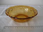 Oud glazen schaaltje amber bruin glas, Antiek en Kunst, Antiek | Glas en Kristal, Ophalen of Verzenden