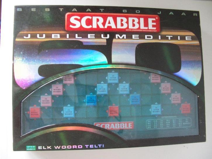 Scrabble 60 jaar - Jubileum Editie - Compleet - zgan, Hobby en Vrije tijd, Gezelschapsspellen | Bordspellen, Nieuw, Een of twee spelers