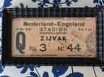 oud voetbalkaartje 1935, Tickets en Kaartjes, Losse kaart, Twee personen, Mei, Nederlands elftal