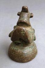 18 - 19 de eeuw Massief Bronzen Opium Gewicht Hintha Vogel, Ophalen of Verzenden, Brons