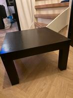 Massief eiken houten salontafel - zwart, Ophalen, 50 tot 100 cm, Zo goed als nieuw, Minder dan 50 cm
