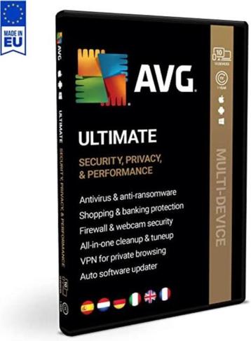 AVG Ultimate 2024 | Tot 3 jaar | Tot 10 apparaten