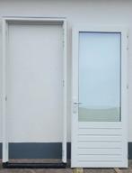 Mooie hardhouten buitendeur/achterdeur inclusief kozijn!, Doe-het-zelf en Verbouw, 215 cm of meer, Glas, Ophalen, 100 tot 120 cm