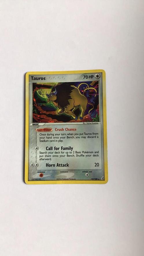 Tauros – Holofoil – 2006 – 12/100 – ID: Q2F-R9U-EEJ – €6, Hobby en Vrije tijd, Verzamelkaartspellen | Pokémon, Zo goed als nieuw