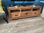 Teak tv meubel, Huis en Inrichting, Kasten | Televisiemeubels, Gebruikt, 150 tot 200 cm, Teakhout, Minder dan 100 cm