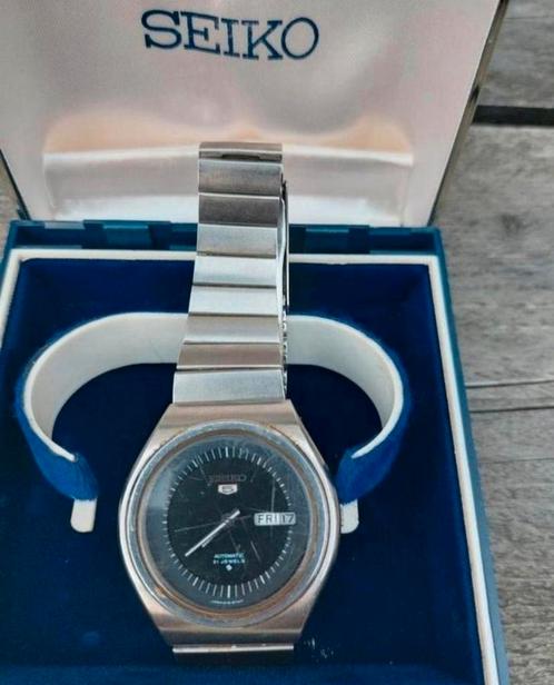 VINTAGE SEIKO 5 XL 6119-8610 AUTOMATIC DAY-DATE 21 JEWELS, Sieraden, Tassen en Uiterlijk, Horloges | Heren, Zo goed als nieuw
